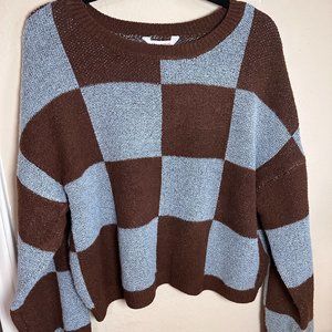 No Boundaries Junior's Jacquard Pullover Sweater Size XL